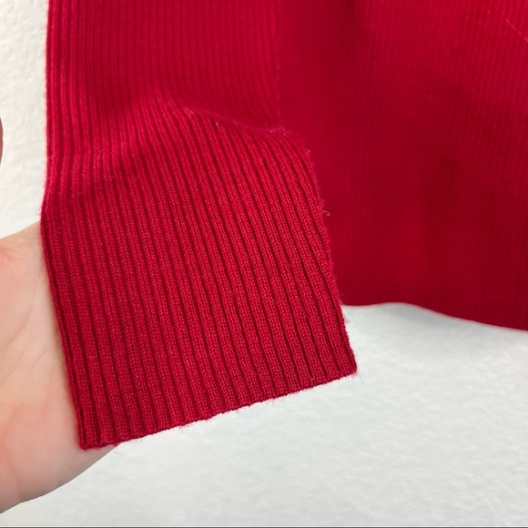 Neiman Marcus Ribbed Merino Wool Sweater - Picture 2 of 4